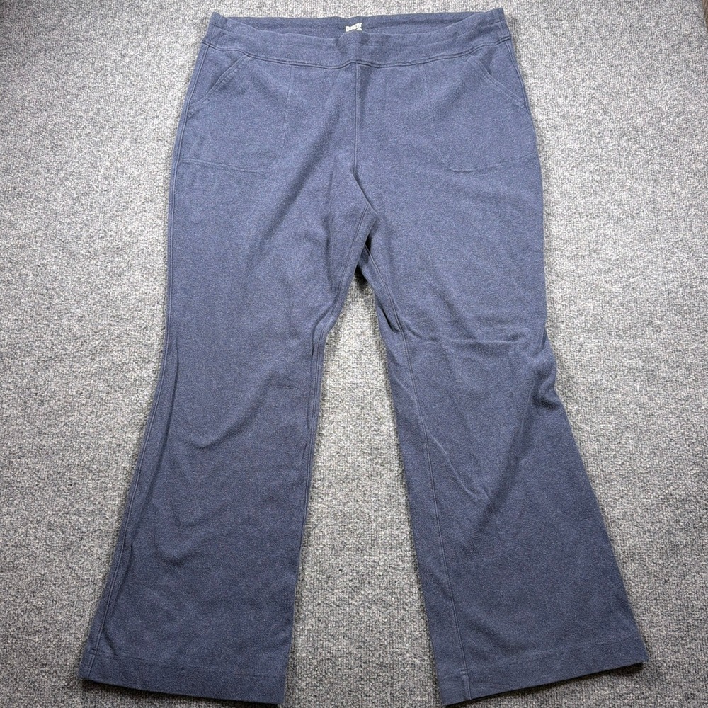Duluth Trading Co NoGA Plus Naturale Cotton Bootcut Pants 2X x 31 Blue